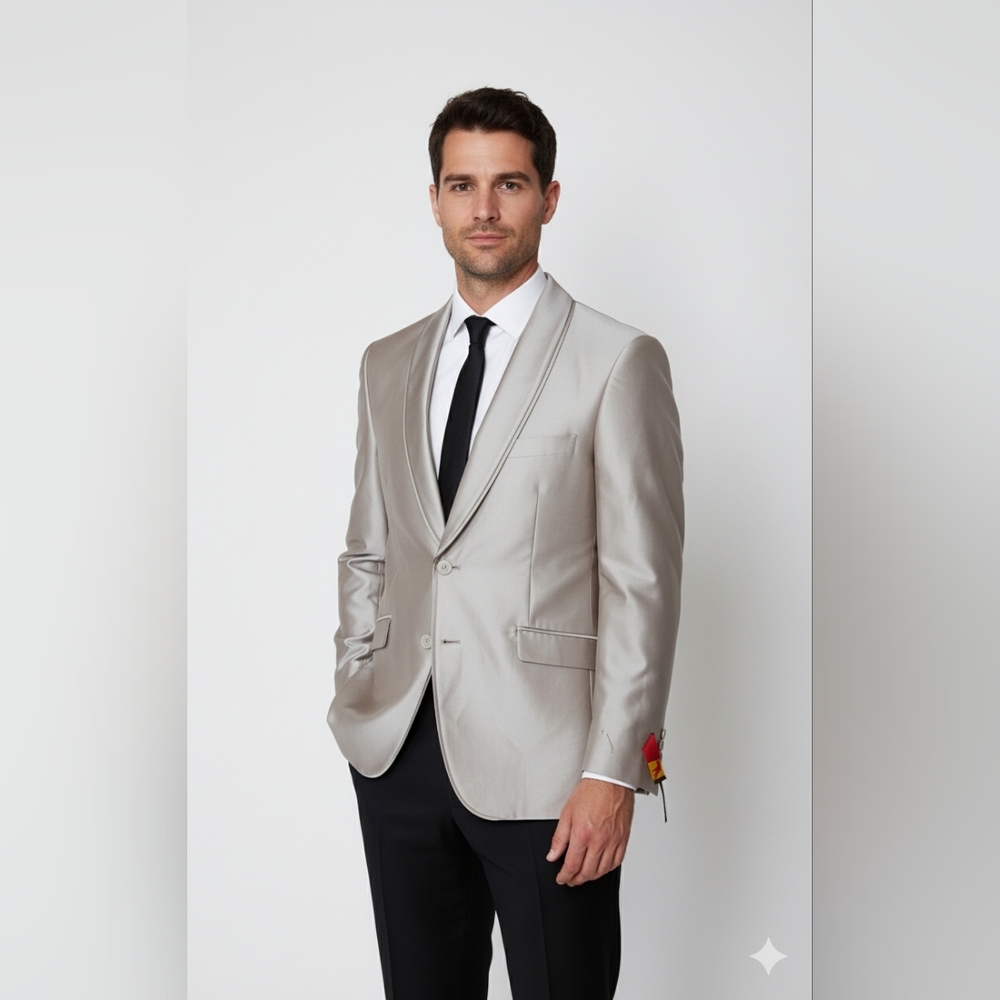 Robert ORSINI‎ CHAMPAGNE NWT SINGLE BREASTED DOUBLE VENT SLIM CUT SPORT COAT